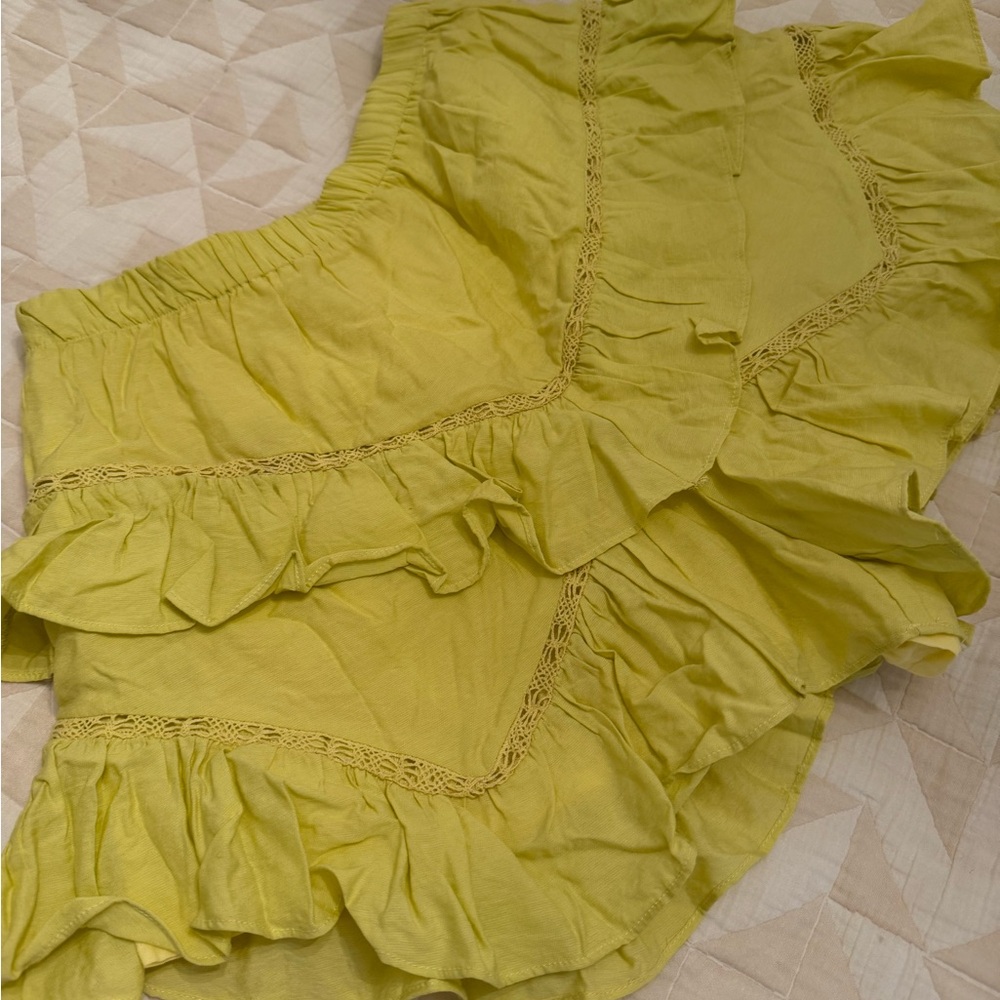 Mustard Seed Light Yellow Skort